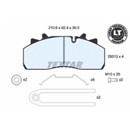 2931302 Brake Pad Set, disc brake TEXTAR