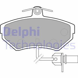 LP1631 Комплект тормозных колодок, дисковый тормоз DELPHI     