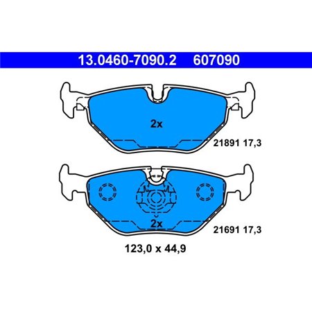 13.0460-7090.2 Brake Pad Set, disc brake ATE