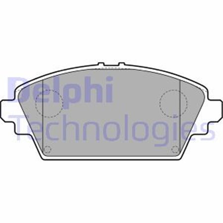LP1732 Комплект тормозных колодок, дисковый тормоз DELPHI     