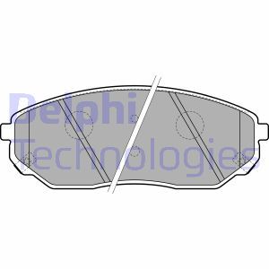 LP1849 Комплект тормозных колодок, дисковый тормоз DELPHI     