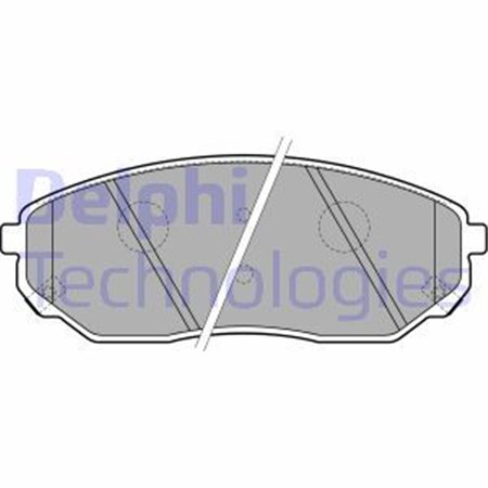 LP1849 DELPHI Piduriklotside komplekt, ketaspidur     