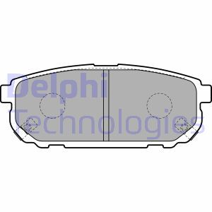LP1850 Комплект тормозных колодок, дисковый тормоз DELPHI     
