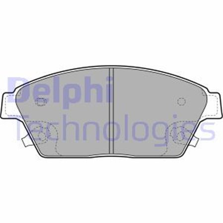LP2170 Комплект тормозных колодок, дисковый тормоз DELPHI