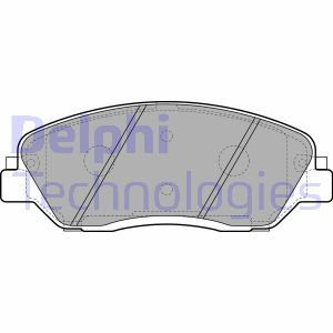 LP2048 Комплект тормозных колодок, дисковый тормоз DELPHI - Top1autovaruosad