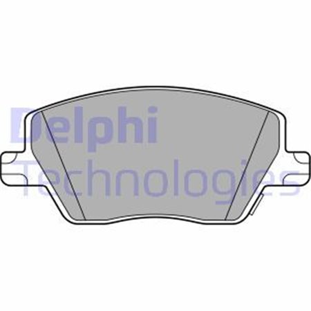 LP3289 Комплект тормозных колодок, дисковый тормоз DELPHI