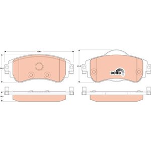 GDB1917 Jarrupalasarja, levyjarru TRW - Top1autovaruosad