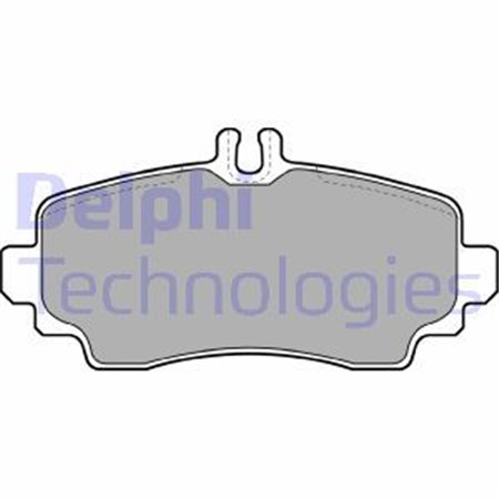 LP1401 Brake Pad Set, disc brake DELPHI