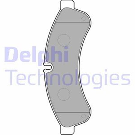 LP2063 Комплект тормозных колодок, дисковый тормоз DELPHI