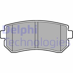 LP2303 Комплект тормозных колодок, дисковый тормоз DELPHI     