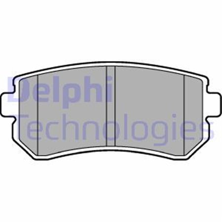 LP2303 Комплект тормозных колодок, дисковый тормоз DELPHI