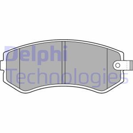 LP1544 Комплект тормозных колодок, дисковый тормоз DELPHI     