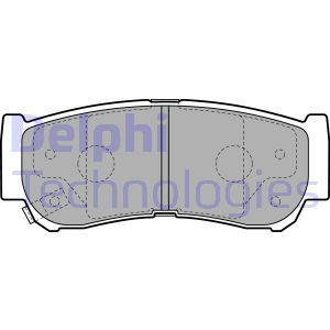 LP2049 Комплект тормозных колодок, дисковый тормоз DELPHI - Top1autovaruosad