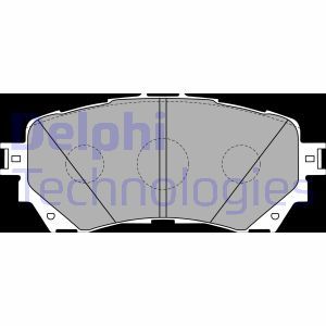 LP2487 Комплект тормозных колодок, дисковый тормоз DELPHI - Top1autovaruosad