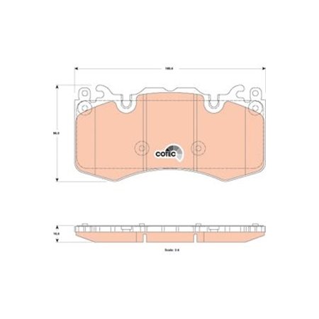 GDB1834 Brake Pad Set, disc brake TRW