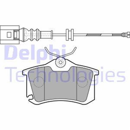 LP1815 Комплект тормозных колодок, дисковый тормоз DELPHI
