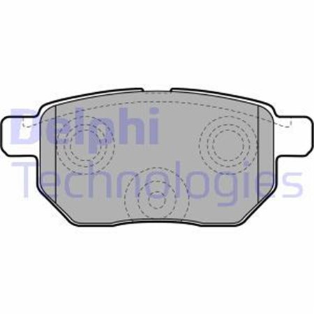 LP2105 Brake Pad Set, disc brake DELPHI