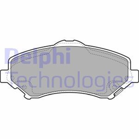 LP2143 Brake Pad Set, disc brake DELPHI