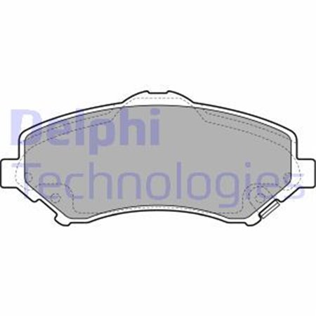 LP2143 Комплект тормозных колодок, дисковый тормоз DELPHI     
