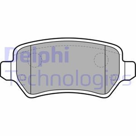 LP1681 Комплект тормозных колодок, дисковый тормоз DELPHI