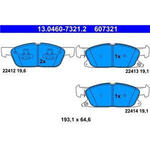 13.0460-7321.2 Jarrupalasarja, levyjarru ATE - Top1autovaruosad