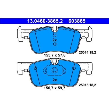 13.0460-3865.2 Brake Pad Set, disc brake ATE