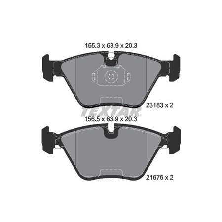 2318302 Brake Pad Set, disc brake TEXTAR