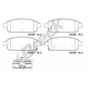 25096 00 704 20 BRECK Piduriklotside komplekt, ketaspidur     