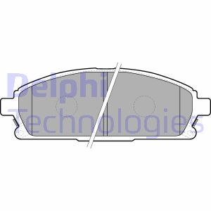 LP1659 Комплект тормозных колодок, дисковый тормоз DELPHI - Top1autovaruosad