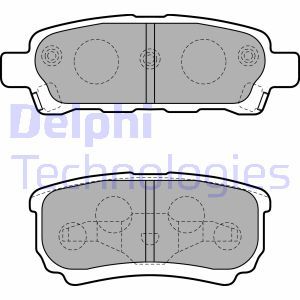 LP1852 Комплект тормозных колодок, дисковый тормоз DELPHI - Top1autovaruosad