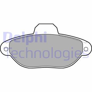LP2013 Комплект тормозных колодок, дисковый тормоз DELPHI     