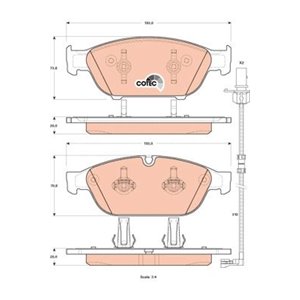 GDB1897  Brake pads set TRW 