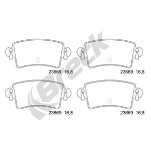 23669 00 703 10 BRECK Piduriklotside komplekt, ketaspidur     