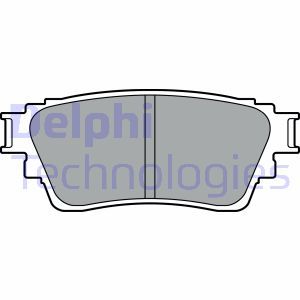 LP3408 Комплект тормозных колодок, дисковый тормоз DELPHI - Top1autovaruosad