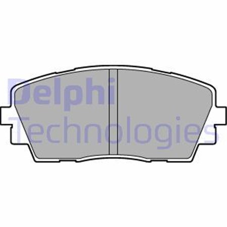 LP2296 Комплект тормозных колодок, дисковый тормоз DELPHI