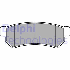 LP2502 Комплект тормозных колодок, дисковый тормоз DELPHI     