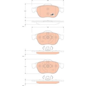 GDB1823 TRW Piduriklotside komplekt, ketaspidur     