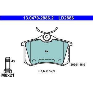 13.0470-2886.2 Jarrupalasarja, levyjarru ATE - Top1autovaruosad