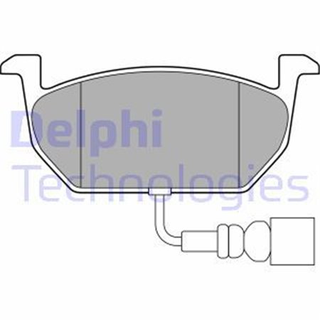 LP3146 Комплект тормозных колодок, дисковый тормоз DELPHI