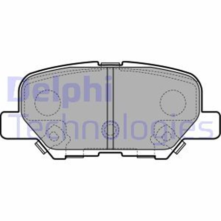 LP2501 Комплект тормозных колодок, дисковый тормоз DELPHI     