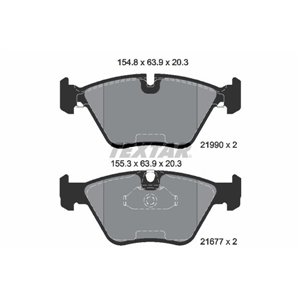 2199003 Комплект тормозных колодок, дисковый тормоз TEXTAR - Top1autovaruosad