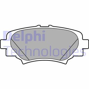 LP2702 Комплект тормозных колодок, дисковый тормоз DELPHI - Top1autovaruosad