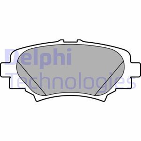 LP2702 Комплект тормозных колодок, дисковый тормоз DELPHI     