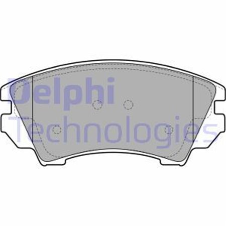 LP2081 Комплект тормозных колодок, дисковый тормоз DELPHI     