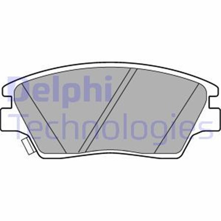 LP3263 Комплект тормозных колодок, дисковый тормоз DELPHI