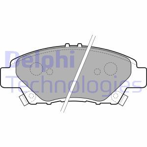 LP2194 Комплект тормозных колодок, дисковый тормоз DELPHI     