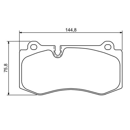 0 986 494 167 Комплект тормозных колодок, дисковый тормоз BOSCH