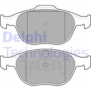 LP1724 Комплект тормозных колодок, дисковый тормоз DELPHI     