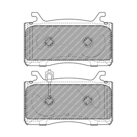 FDB4932 Brake Pad Set, disc brake FERODO