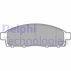 LP2074 Комплект тормозных колодок, дисковый тормоз DELPHI     